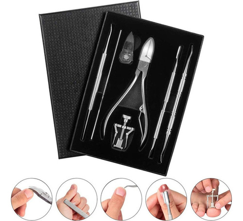 De Juego De Tijeras De Uñas Profesionales Para Pedicura, 7