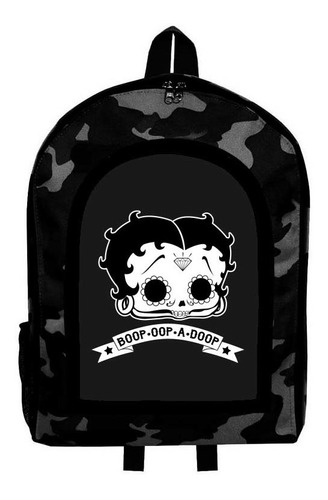 Mochila Camuflada Betty Boop Modelo 133