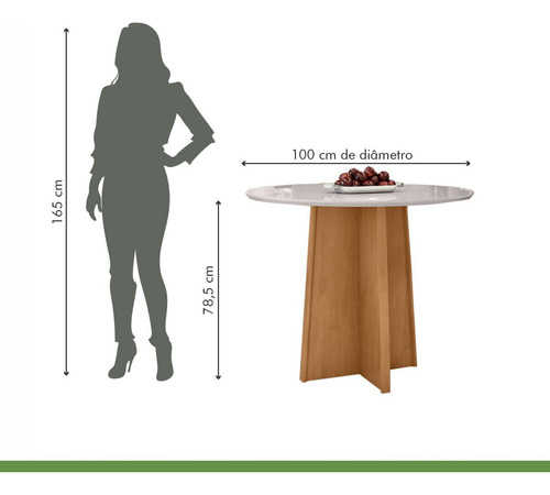 Conjunto Mesa 100cm Celebrare Com Vidro E 4 Cadeiras Cd