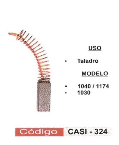 Carbon Taladro 1040 - 1174 - 1030 B&d Casi-324  