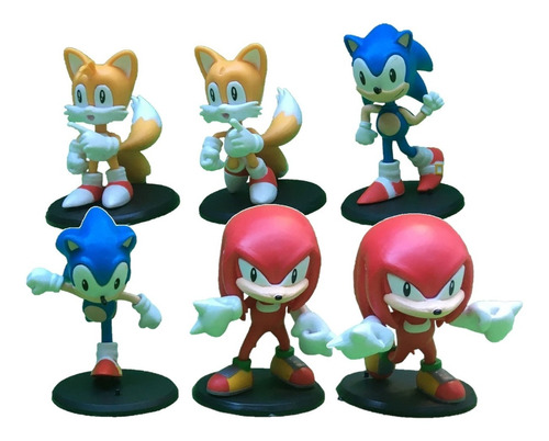 Sonic Figuras Gashapones  Set X 6