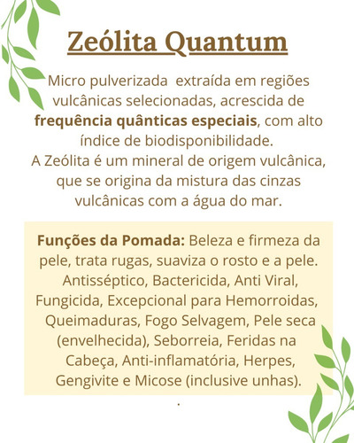 Imagem 4 de 4 de Zeólita Clinoptilolita Pomada