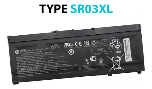 Bateria Hp Envy X360 15-cn000 Sr03xl 