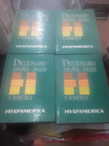 Libro De Diccionario Hyspamerica Español Ingles Lote X4 Tomo