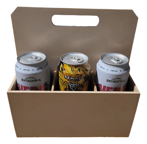 Cajon Para Latas O Porrones De Cerveza Fibrofacil Mdf X2unid