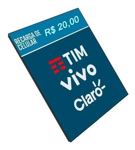 Imagem 2 de 4 de Recarga Celular Online Vivo Claro Tim Oi Correios R$ 20,00