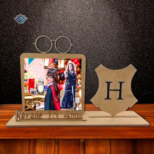 20 Porta Retrato Hary Potter Personaliza C/ Base Mdf Cru
