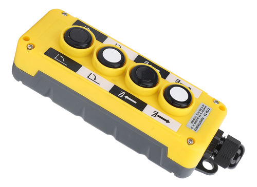 Botonera De Grúa Eléctrica Ip68 Con 4 Botones Pulsadores
