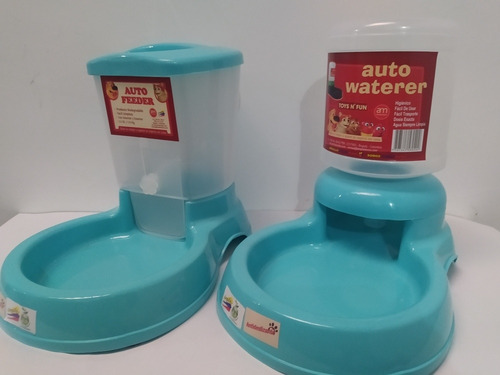 Dispensador De Agua Y Comida Individuales Para Mascota