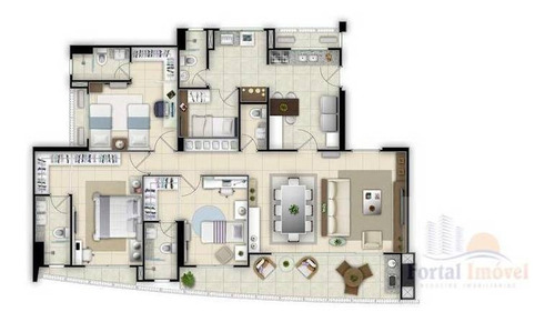 Imagem 14 de 16 de Apartamento Com 3 Dormitórios À Venda, 146 M² Por R$ 1.170.000,00 - Cocó - Fortaleza/ce - Ap0236