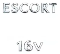 Comprar Emblemas Escort 16v Letreiro Para Porta Mala Ford (kit 2 Pçs