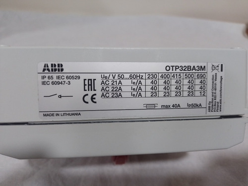 Interruptor Abb 3m
