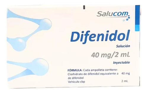 Difenidol 40 Mg Sol Iny 2 Ampolletas 2ml