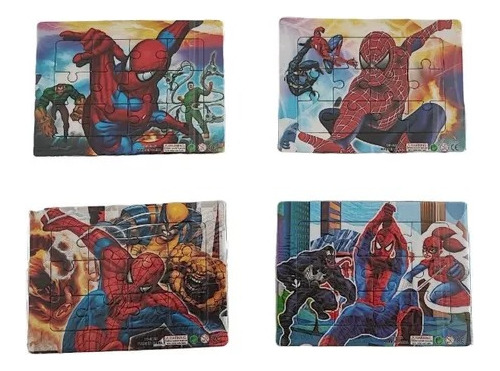 15 Rompecabezas Hombre Araña Spiderman Souvenirs 