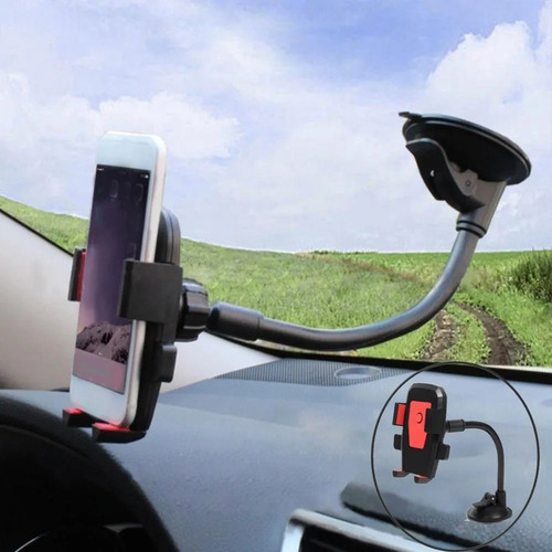 Suporte Celular Gps Carro Veicular Articulado Trava Aut