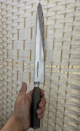Imagen 4 de 4 de Cuchillo Solingen Guampa Hoja 30cm. Grabado Láser De Regalo