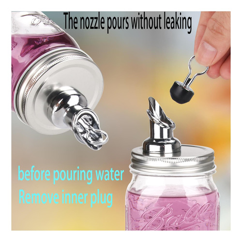 Zihenryda Mason Jar Vierte Piscinas Flujo Libre Mason Jar