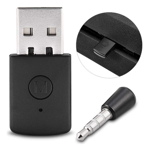 Adaptador Usb Bluetooth Para Ps4, Adaptador Inalámbrico Blue