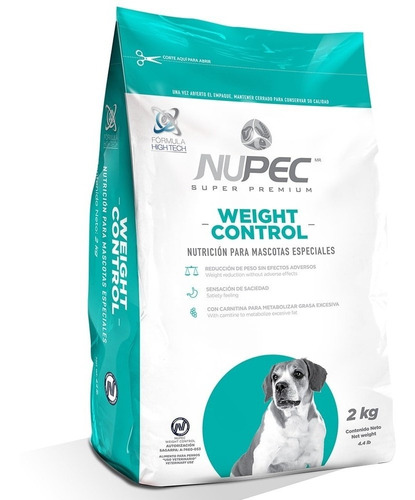 Alimento Perro Adulto Control Peso Nupec 2kg