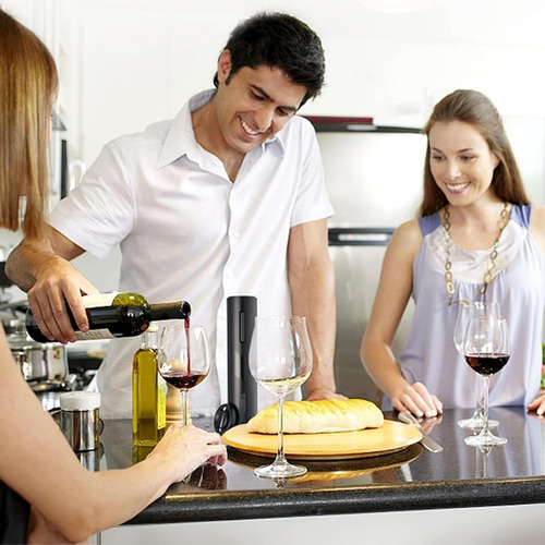 Kit Abridor De Vinho Elétrico Automático Saca Rolhas