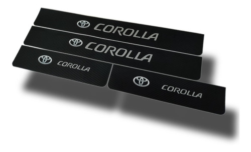 Cubre Zocalos Carbono Toyota Corolla 