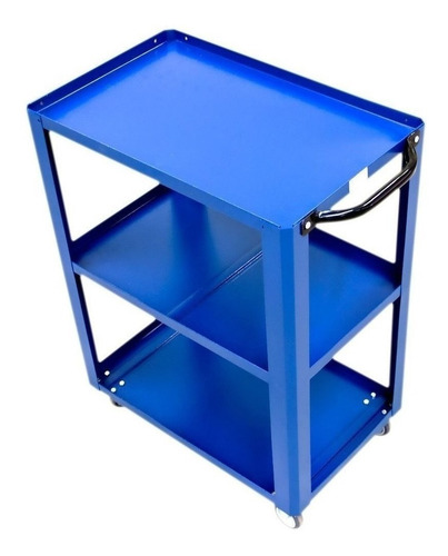 Imagem 4 de 4 de Carrinho Porta Ferramentas Soldado Para Mecanico Em Aco Azul
