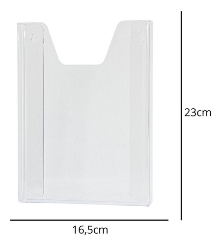 Porta Folheto De Parede A5 Vertical (15x21cm)