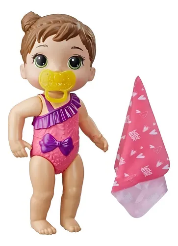 Boneca Baby Alive Bebê Banhos Carinhosos Morena E8716 Hasbro