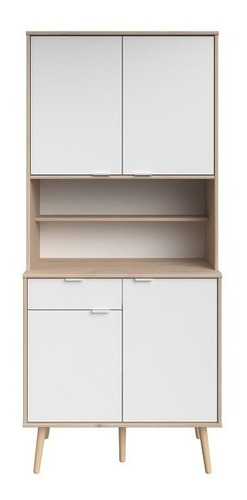 Alacena Sofort 4 Puertas Blanco Y Ro Këssa Cdmx Color Marrón Claro