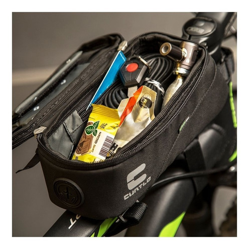 Imagem 3 de 5 de Bolsa Quadro Bicicleta Curtlo Phone Bag Plus 1,2 Litro
