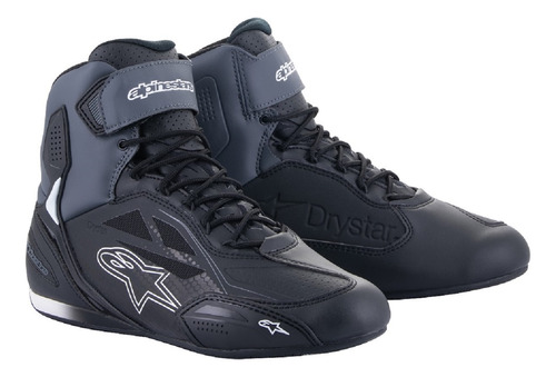 Tenis Pilotagem Alpinestars Faster 3 Impermeável Cinza Moto