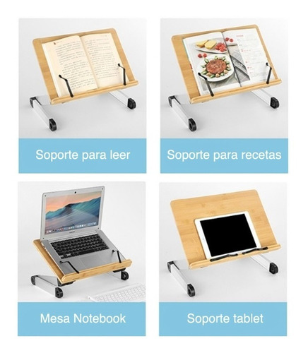 Soporte Para Leer Libros Escritorio Altura Ajustable