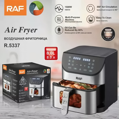 Freidora De Aire Eléctrica Pantalla Tactil 8 Litros 11711