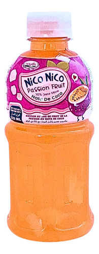 Bebida Sabor Maracuyá Con Nata De Coco Nico Nico 320 Ml