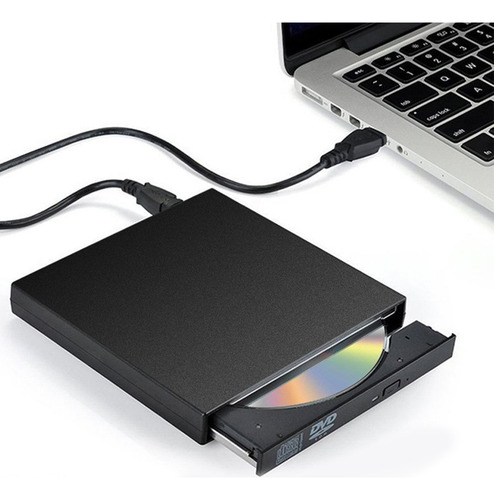 Unidad De Dvd/cd Externa Portátil Usb 2.0 Para Computadora P