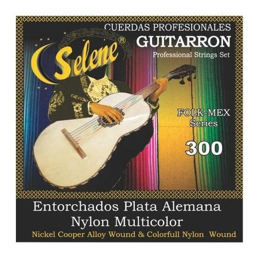 Jgo Cuerdas Nylon P/ Guitarron Selene 300