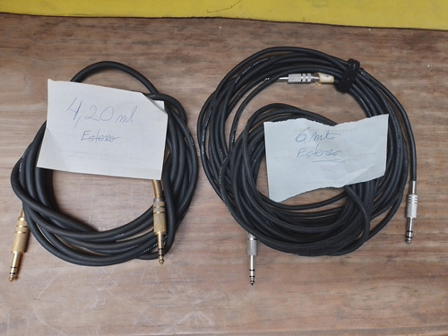 Cable Audiobipolar(stéreo).plugxplug.paquete N°10. No Envío.