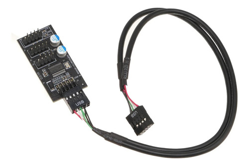 Cable Conector Placa Base Usb 2,0, Cabezal De 9 Pines,