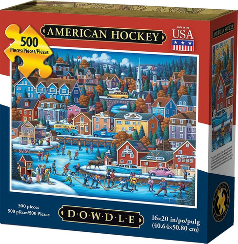 Dowdle Jigsaw Puzzle - Hockey Americano - 500 Piezas