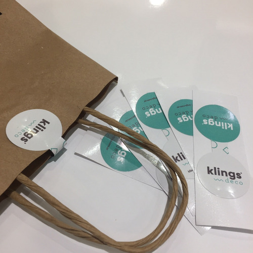 Imagen 1 de 4 de Stickers Calcos Etiquetas Autoadhesivos Cierra Bolsas