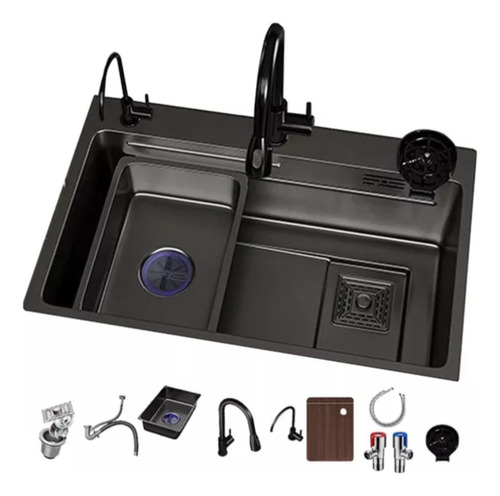 Combo Lavaplato Empotrado80x45cm Acero Inoxidable Fullequipo