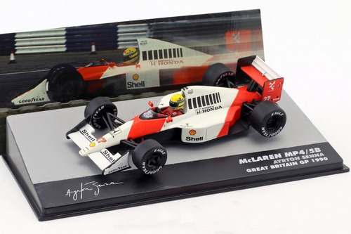 Miniatura F1 Mclaren Mp4/5b Ayrton Senna Gp 90 Grã Bretanha