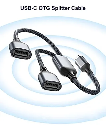 Adaptador De Cable Basesailor Usb C Macho A Doble Usb Hembra
