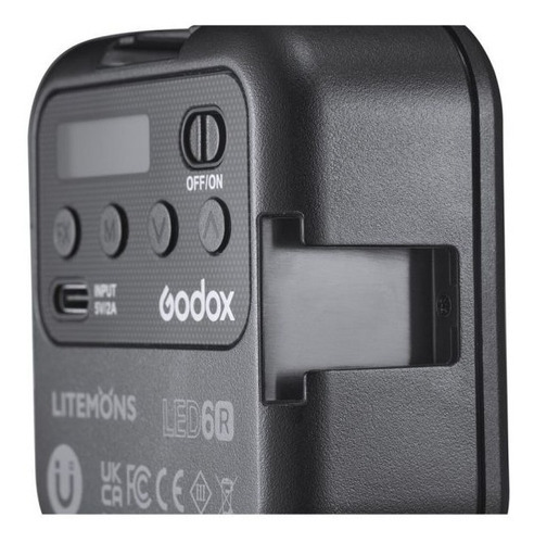 Lámpara Led Mini Rgb Cct Vlogging 6r Godox Color De La Estructura Negro