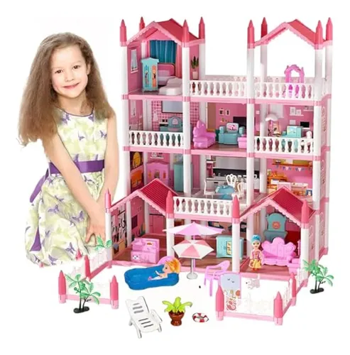 Casa De Muñecas Grande Para Niñas - Casa De
