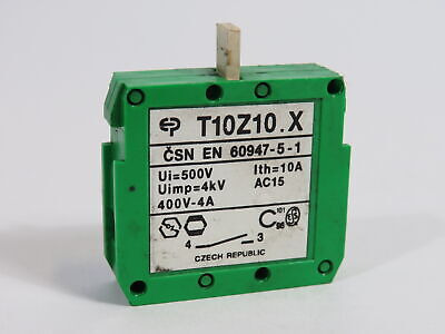 Elektro Pristroj T10z10.x Contact Block 1no 500v 10a Use Qss