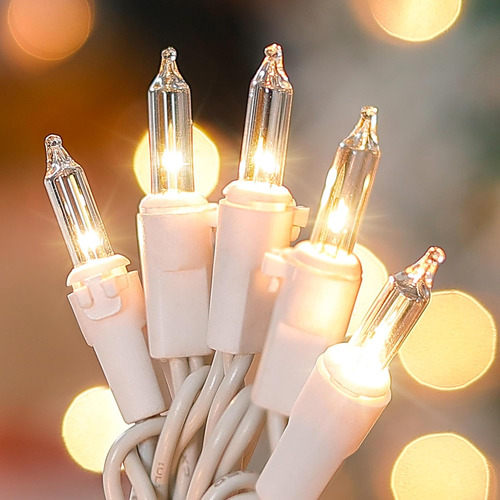 Juego De Luces De Navidad Transparentes 50 Unidades 13 Pies
