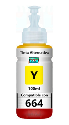 Botella Tinta Amarilla Alternativa Compatible Con L110