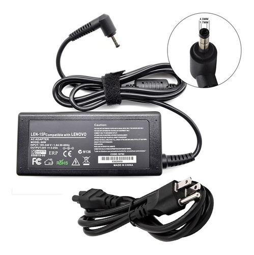 Imagen 1 de 10 de Cargador Lenovo Ideapad 330s-14ikb 20v 2.25a 45w