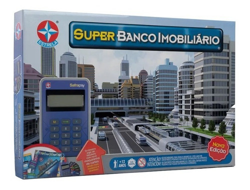 Jogo Super Banco Imobiliário Estrela Com Máquina Cartão